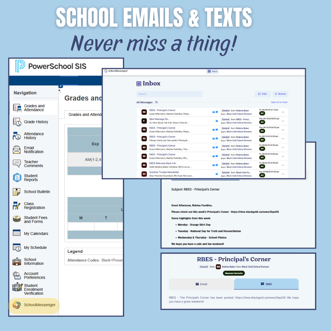 School MessengerEmails Textx