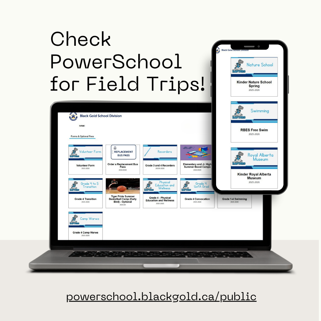 Check Power School for Field Trips!