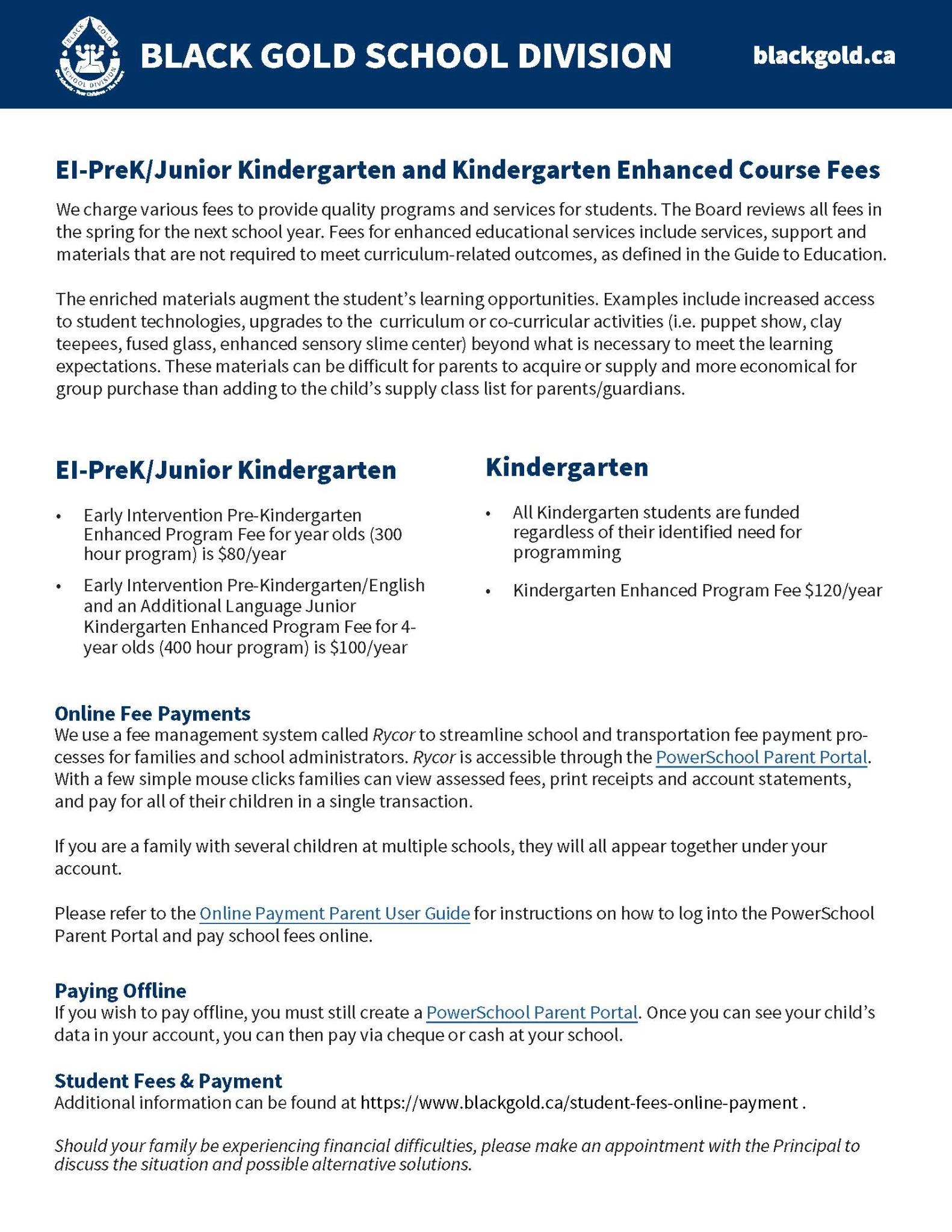 ECS Enhancement fees
