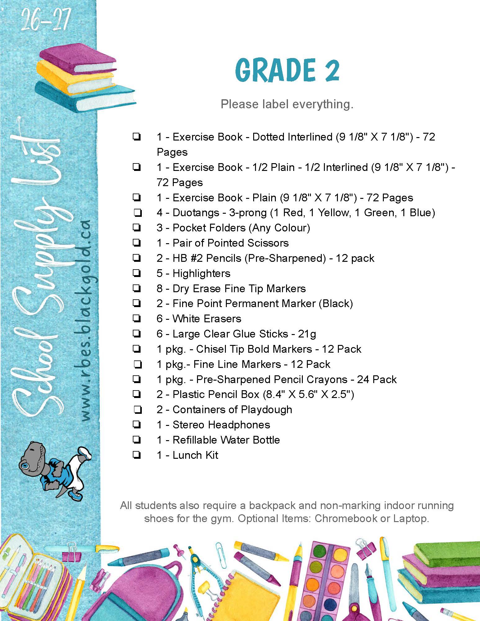 2026 2027 School Supplies Page 3