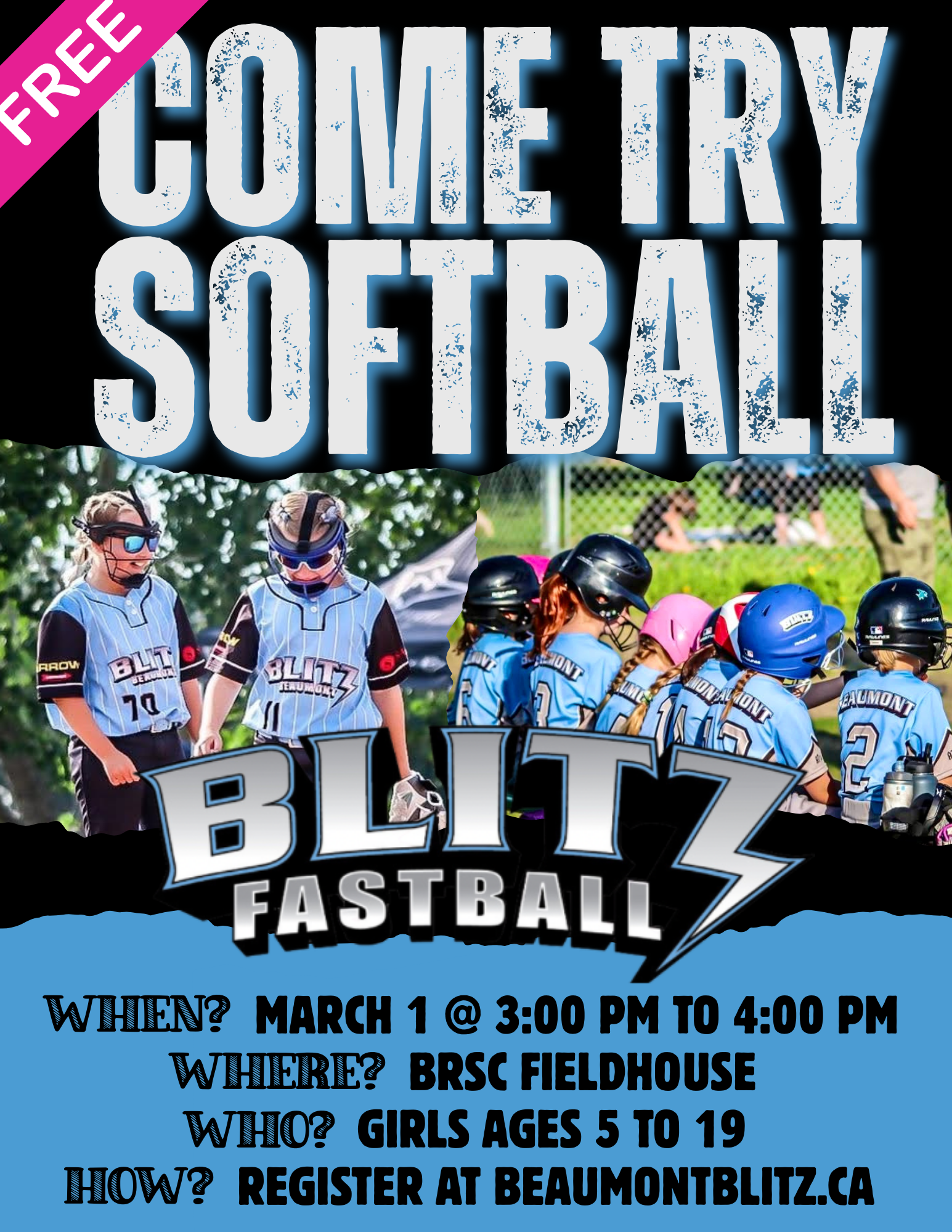 Blitz Come Try Softball