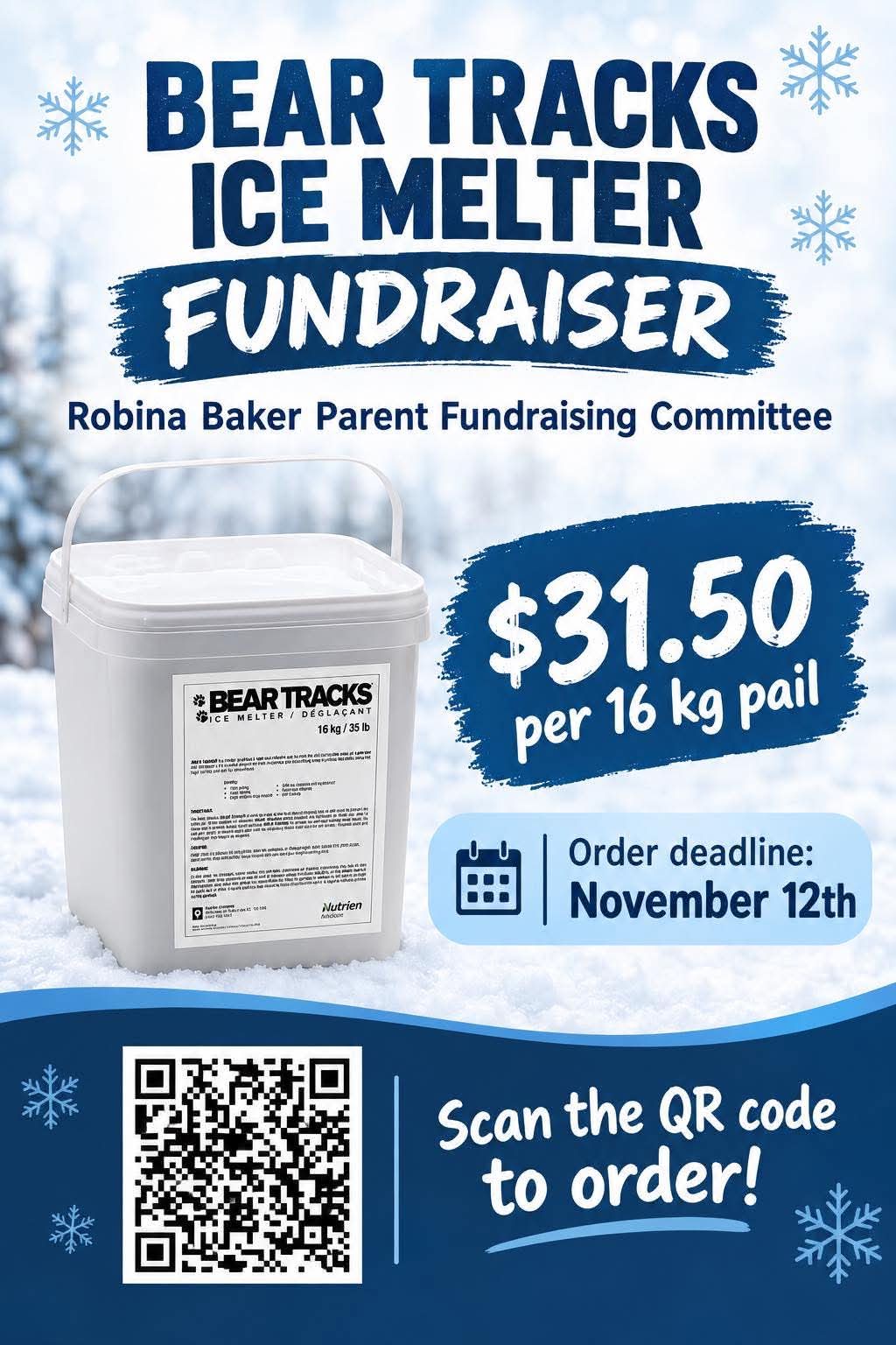 Ice Melt Fundraiser