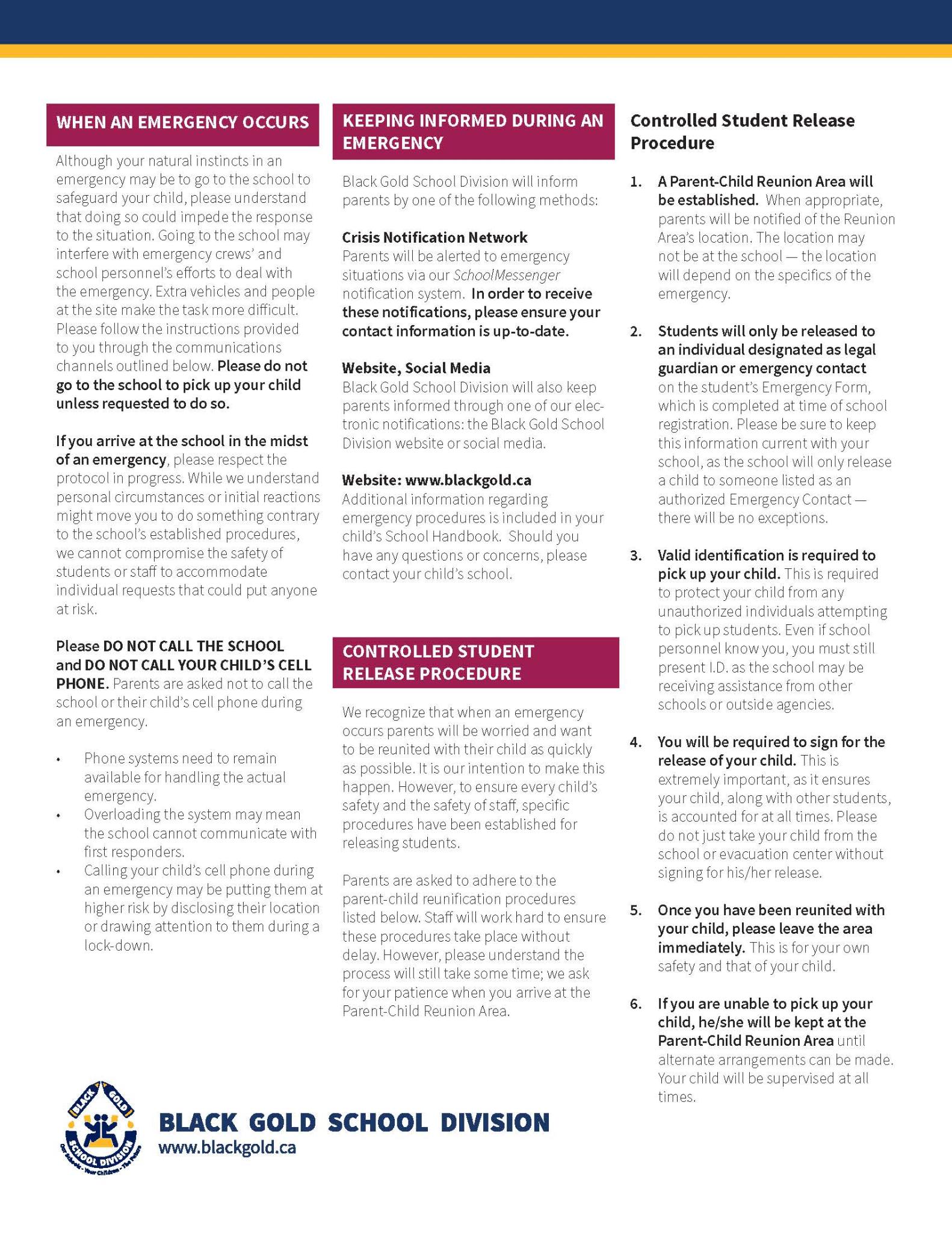 2024 School Emergency Program Brochure Page 2